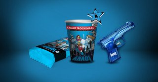  Knauf Gips KG - Kampagne Superhelden des Trockenbaus Merchandise | © aufwind Group