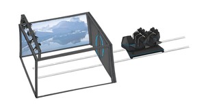 Interaktiver Flugsimulator für Messestand | Werbeagentur Aufwind